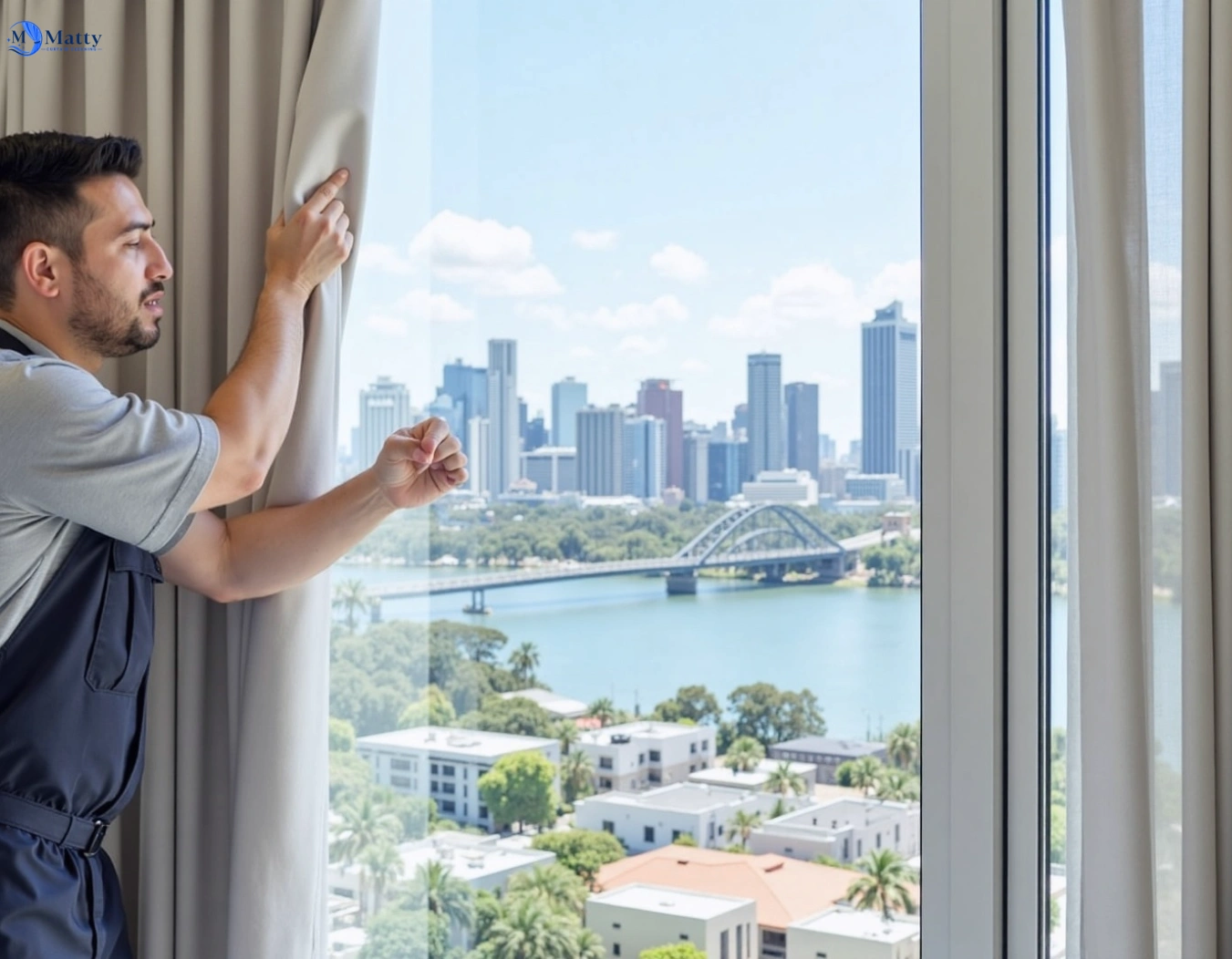 Professional curtain steam cleaning service riverview-nsw QLD by Matty Curtain Cleaning